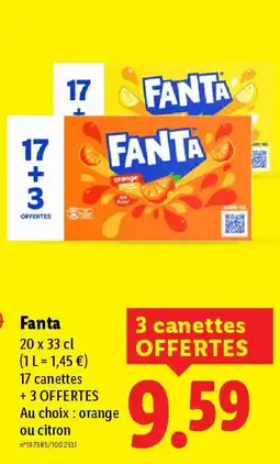 Lidl FANTA offre