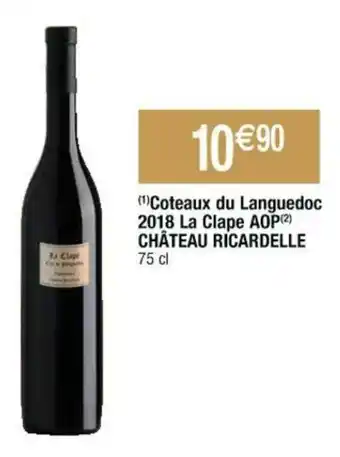 Cora x Carrefour Coteaux du Languedoc 2018 La Clape AOP offre