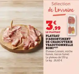 Bi1 Plateau d'assortiment de charcuterie traditionnelle boni offre