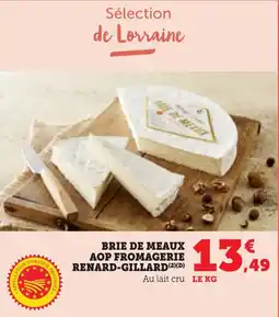 Bi1 Brie de meaux aop fromagerie renard-gillard offre