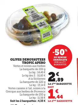 Bi1 Olives denoyautees tropic apero offre