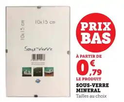 Bi1 Sous-verre mineral offre
