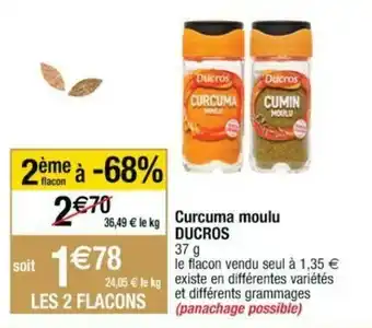Cora x Carrefour Curcuma moulu Ducros offre