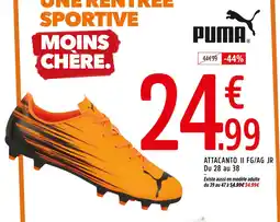 Intersport PUMA Attacanto ii fg ag jr du 28 au 38 offre