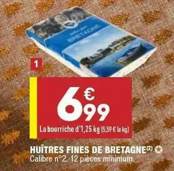 ALDI Huîtres Fines De Bretagne offre