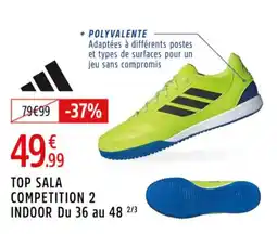 Intersport Top sala competition 2 indoor du 36 au 48 offre