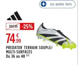 Intersport Predator terrain souple multi-surfaces du 36 au 48 offre