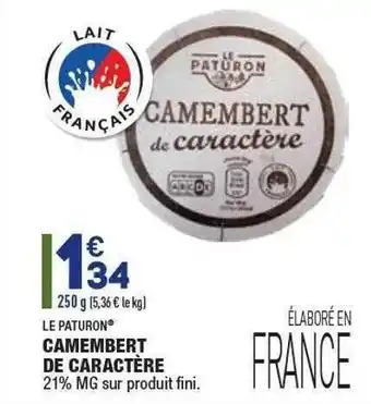 ALDI Camembert De Caractère Le Paturon offre