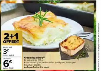 Carrefour Gratin Dauphinois offre