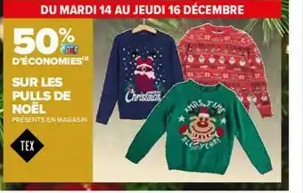 Carrefour Pulls De Noël Tex offre