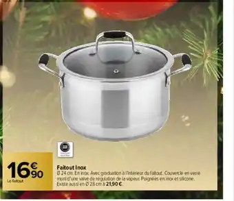 Carrefour Faitout Inox offre