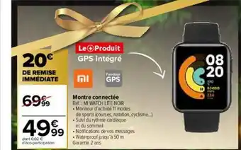Carrefour Montre Connectée Xiaomi offre