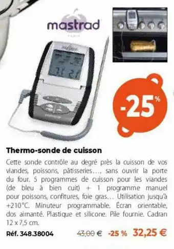 Mathon Thermo-sonde De Cuisson offre