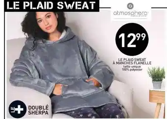 Stokomani Le Plaid Sweat à Manches Flanelle offre
