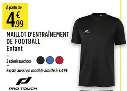 Intersport Maillot d'entraînement de football enfant offre