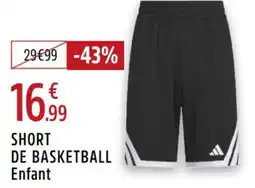Intersport Short de basketball enfant offre