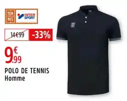 Intersport Polo de tennis homme offre