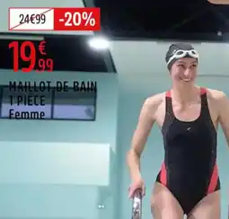 Intersport Maillot de bain 1 pièce femme offre