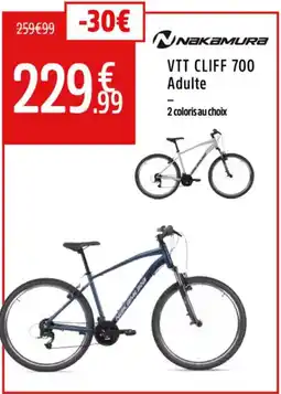 Intersport Vtt cliff 700 adulte offre