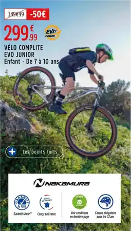 Intersport Vélo complite evo junior enfant offre