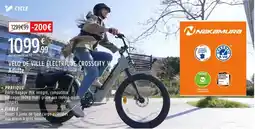 Intersport Velo de ville électrique crosscity v adulte offre