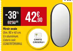 Bricorama Miroir ovale offre