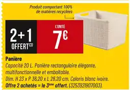 Bricorama Panière offre