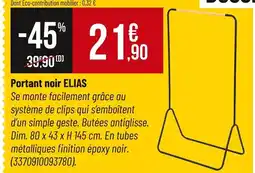 Bricorama ELIAS Portant noir offre