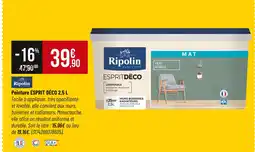 Bricorama Ripolin Peinture ESPRIT DÉCO 2,5 L offre