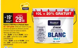 Bricorama Nuance XTREM Murs et Plafonds Blanc Mat offre
