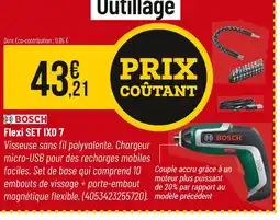 Bricorama BOSCH Flexi SET IXO 7 offre