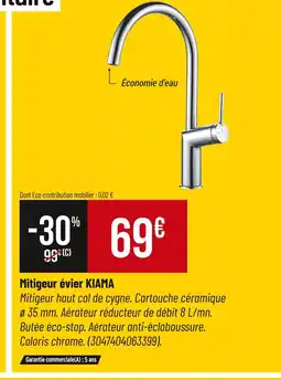 Bricorama KIAMA Mitigeur évier offre