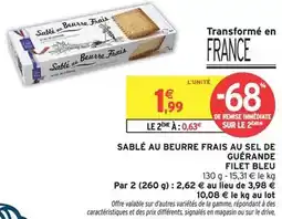 Intermarché Hyper Signal - sablé au beurre frais au sel de guérande offre