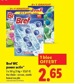 Lidl BREF WC power activ offre