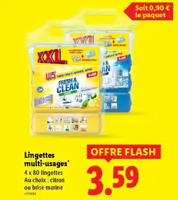 Lidl W5 Lingettes multi-usages offre
