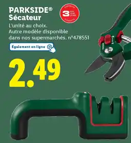 Lidl PARKSIDE Sécateur offre
