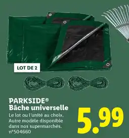 Lidl PARKSIDE Bâche universelle offre