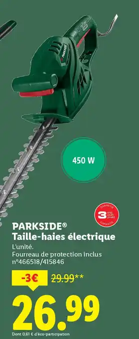 Lidl PARKSIDE Taille-haies électrique offre