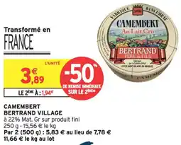 Intermarché Camembert bertrand village offre