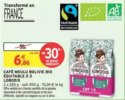 Intermarché Café moulu bolivie bio équitable x 2 lobodis offre