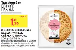 Intermarché 8 crêpes moelleuses saveur vanille crêperie jarnoux offre