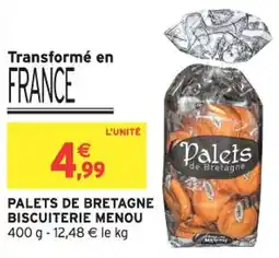 Intermarché Palets de bretagne biscuiterie menou offre