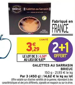 Intermarché Galettes au sarrasin brieuc offre
