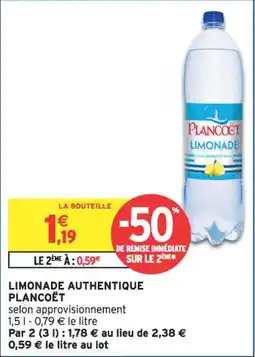 Intermarché Limonade authentique plancoët offre