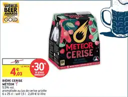 Intermarché Bière cerise météor offre