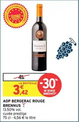 Intermarché Aop bergerac rouge brennus offre