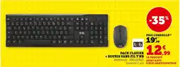 Super U Pack clavier + souris sans fil t'nb offre