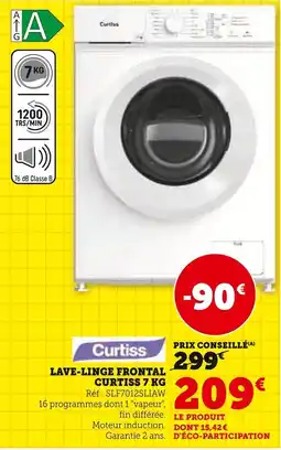 Super U Lave-linge frontal curtiss offre
