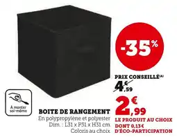 Super U Boite de rangement offre
