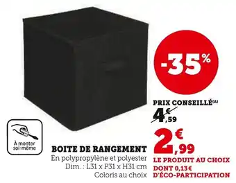 Super U Boite de rangement offre